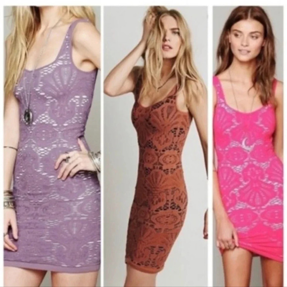 Free People Medallion Crochet Dress - Picture 1 of 9